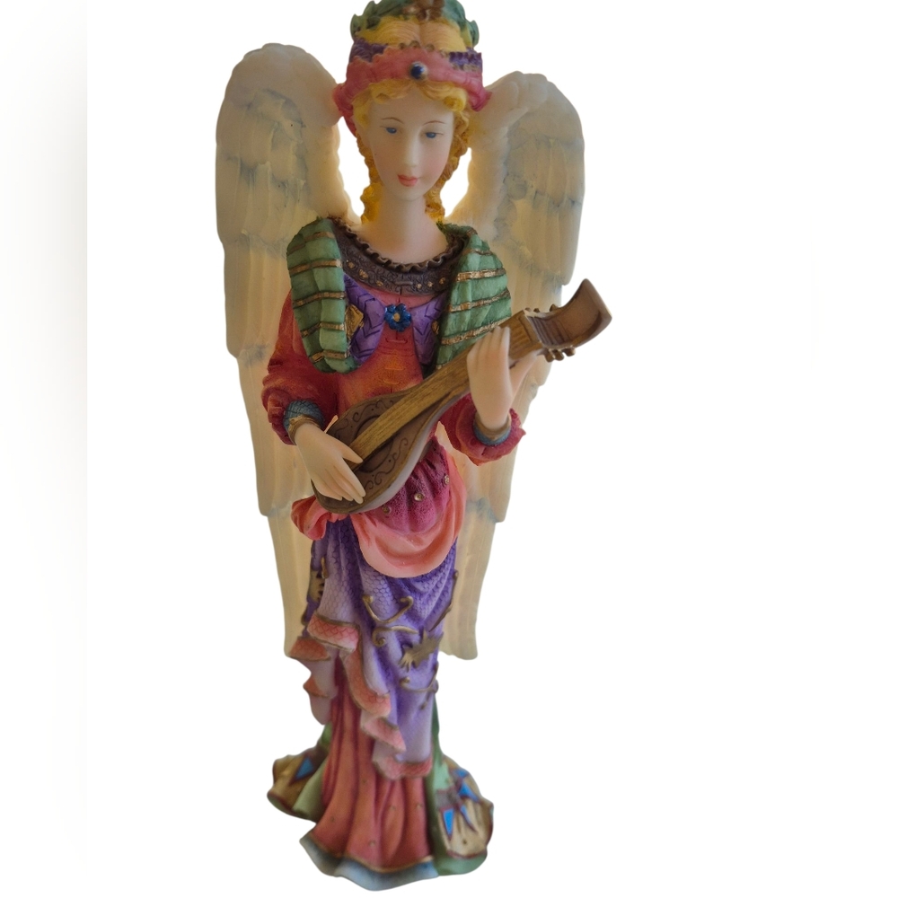 Lenox Angel of Harmony Figurine with Mandolin 1997 - Picture 14 of 15
